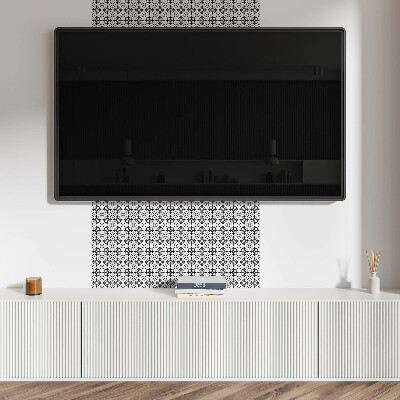 Pvc wandpaneel Gekreuzte Blumenmuster
