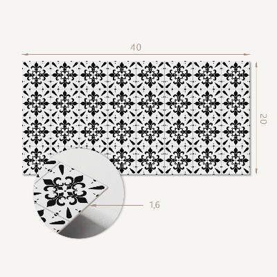 Pvc wandpaneel Gekreuzte Blumenmuster