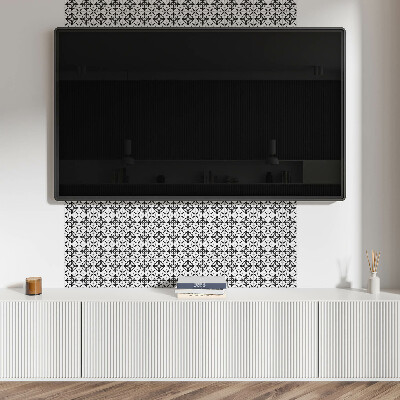 Pvc wandpaneel Gekreuzte Blumenmuster