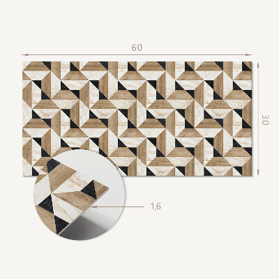 Pvc wandpaneel Geometrisches Dreiecksmuster