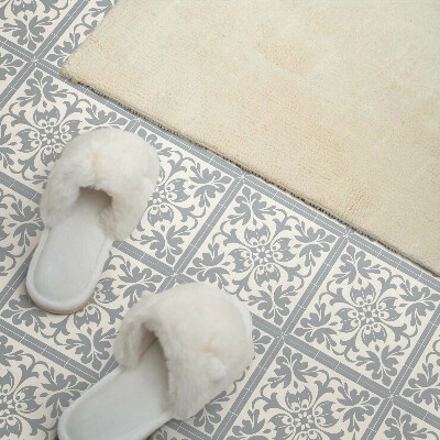 Pvc wandpaneel Blumenmuster auf Fliesen