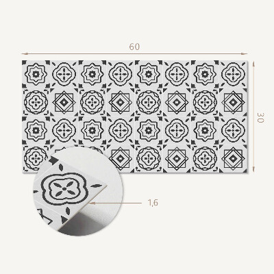 Pvc wandpaneel Geometrische Muster in Quadraten