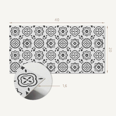 Pvc wandpaneel Geometrische Muster in Quadraten