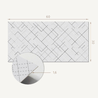 Pvc wandpaneel Abstraktes Linienmuster