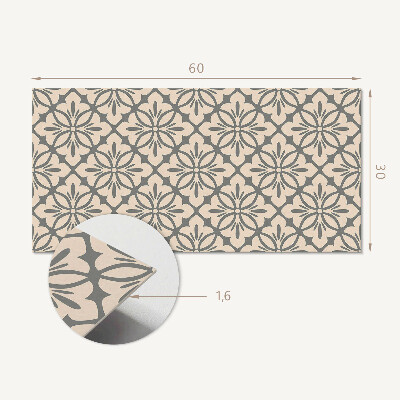 Pvc wandpaneel Blumenmuster mit Details
