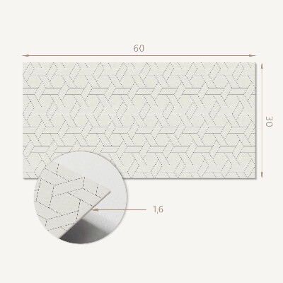 Wandverkleidung paneel Geometrisches sechseckiges Muster