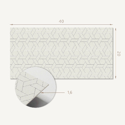 Wandverkleidung paneel Geometrisches sechseckiges Muster