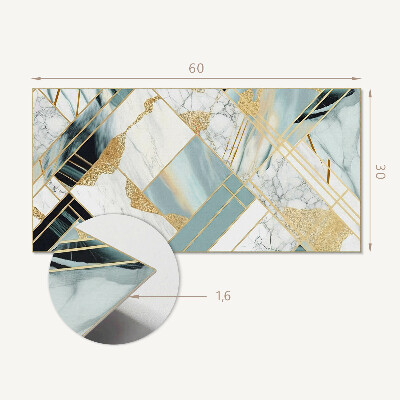 Pvc wandpaneel Die Geometrie von Marmormustern