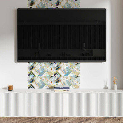 Pvc wandpaneel Die Geometrie von Marmormustern