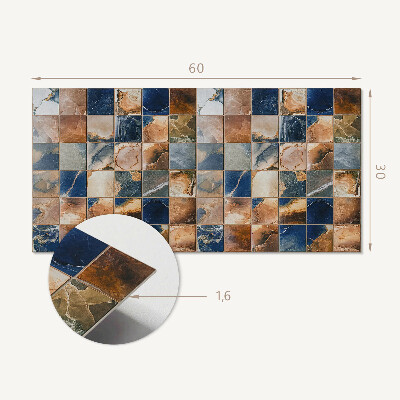 Pvc wandpaneel Mosaik mit Steinmustern