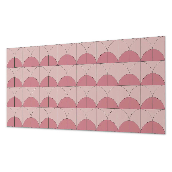 Wandverkleidung paneel Geometrische Halbkreise in der Anordnung