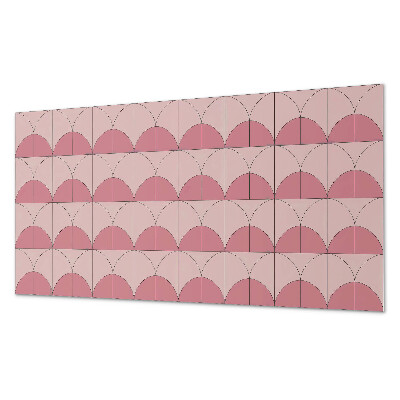 Wandverkleidung paneel Geometrische Halbkreise in der Anordnung