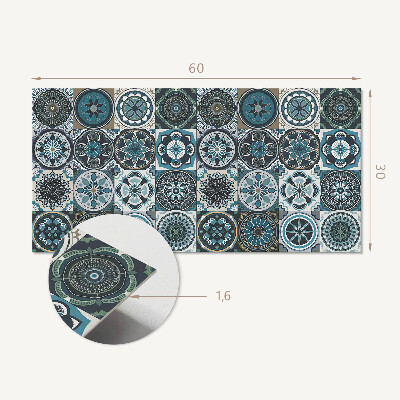 Pvc wandpaneel Karierte Mosaikmuster
