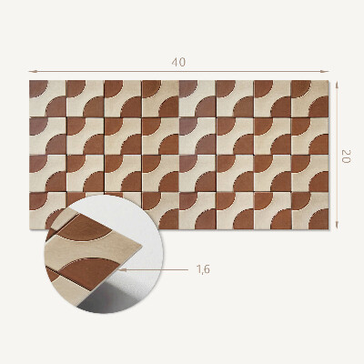 Dekorpaneel Fliesen mit geometrischem Muster
