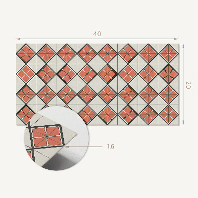 Dekorpaneel Geometrisches Rautenmuster