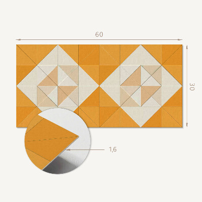 Wandverkleidung paneel Geometrisches Rautenmuster