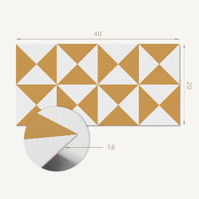 Pvc wandpaneel Geometrisches Dreiecksmuster