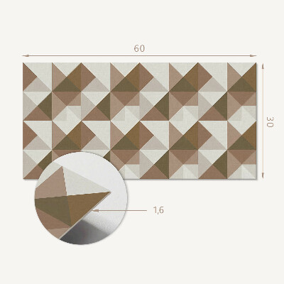 Dekorpaneel Geometrie in Dreiecken