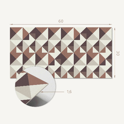 Wandverkleidung paneel Geometrisches Muster mit Dreiecken