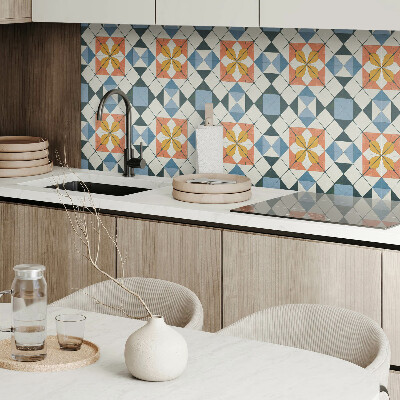 Pvc wandpaneel Geometrisches Blumenmuster