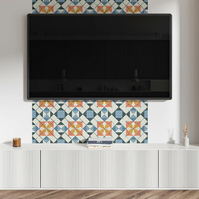 Pvc wandpaneel Geometrisches Blumenmuster