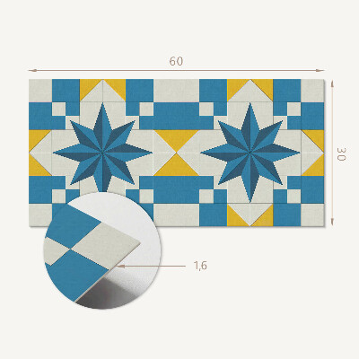 Pvc wandpaneel Geometrisches Sternenmuster
