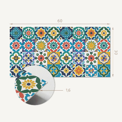 Pvc wandpaneel Florale und geometrische Muster