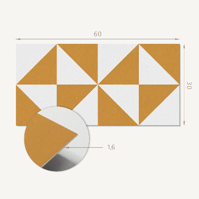 Wandverkleidung paneel Geometrische Dreiecke in Quadraten