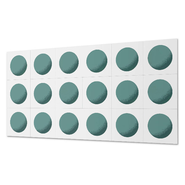 Pvc wandpaneel Geometrische Kreise in einem Raster
