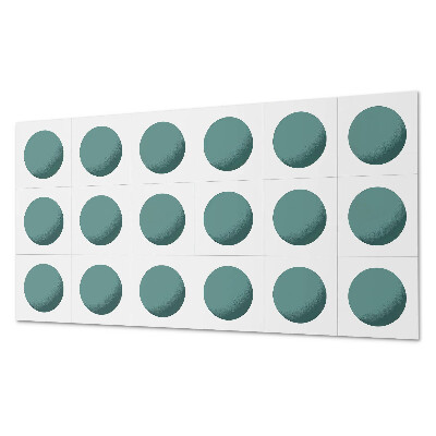 Pvc wandpaneel Geometrische Kreise in einem Raster
