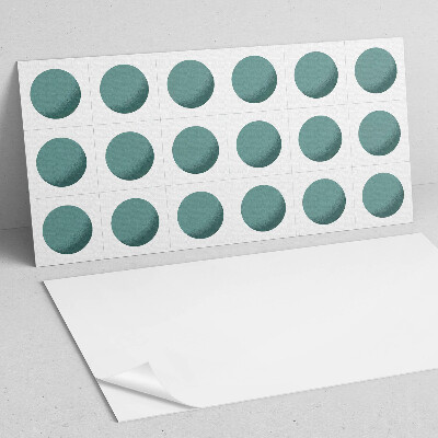 Pvc wandpaneel Geometrische Kreise in einem Raster