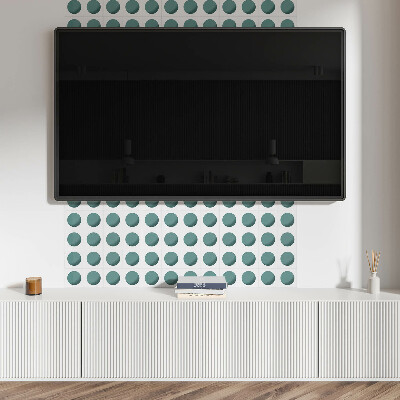 Pvc wandpaneel Geometrische Kreise in einem Raster