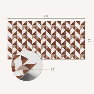 Dekorpaneel Geometrisches Dreiecksmuster