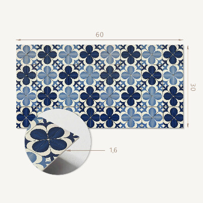 Pvc wandpaneel Geometrisches Blumenmuster