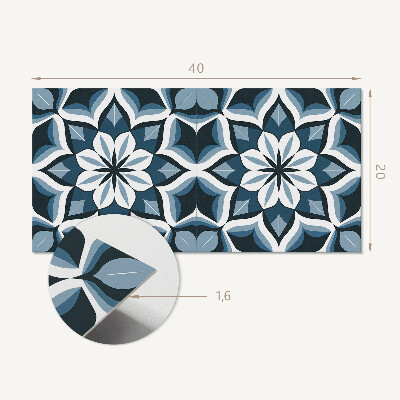 Dekorpaneel Blumenmotiv in Symmetrie