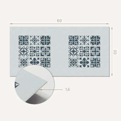 Dekorpaneel Geometrische Muster in Quadraten