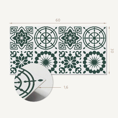 Wandverkleidung paneel Florale und geometrische Muster