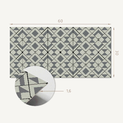 Dekorpaneel Geometrisches Rautenmuster