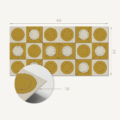 Wandverkleidung paneel Geometrisches Muster mit Kreisen