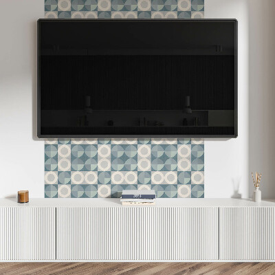 Pvc wandpaneel Geometrie von Kreisen und Formen