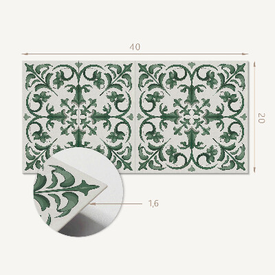 Pvc wandpaneel Pflanzenmuster mit floralem Motiv