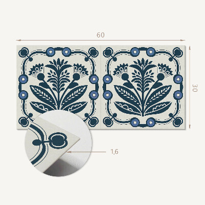 Pvc wandpaneel Blumenmuster mit Blättern
