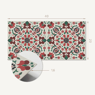 Pvc wandpaneel Blumenmuster mit Symmetrie