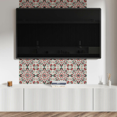 Pvc wandpaneel Blumenmuster mit Symmetrie