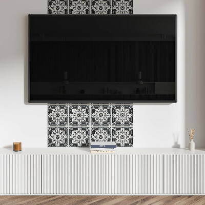 Pvc wandpaneel Blumenmuster mit Ornamenten