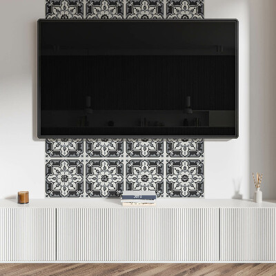 Pvc wandpaneel Blumenmuster mit Ornamenten