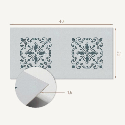 Pvc wandpaneel Pflanzenmuster mit Ornamenten