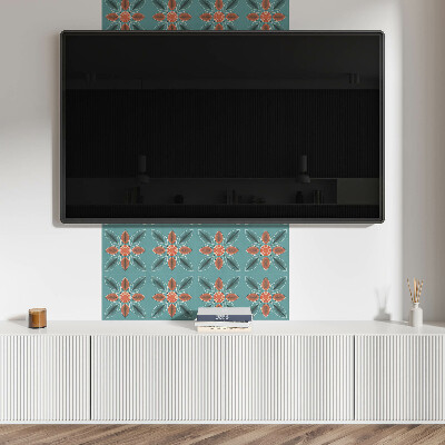 Pvc wandpaneel Blumenmuster mit Blättern