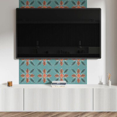 Pvc wandpaneel Blumenmuster mit Blättern