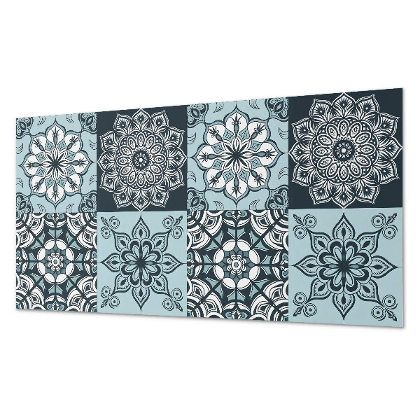 Pvc wandpaneel Mandala-Muster in einem Raster